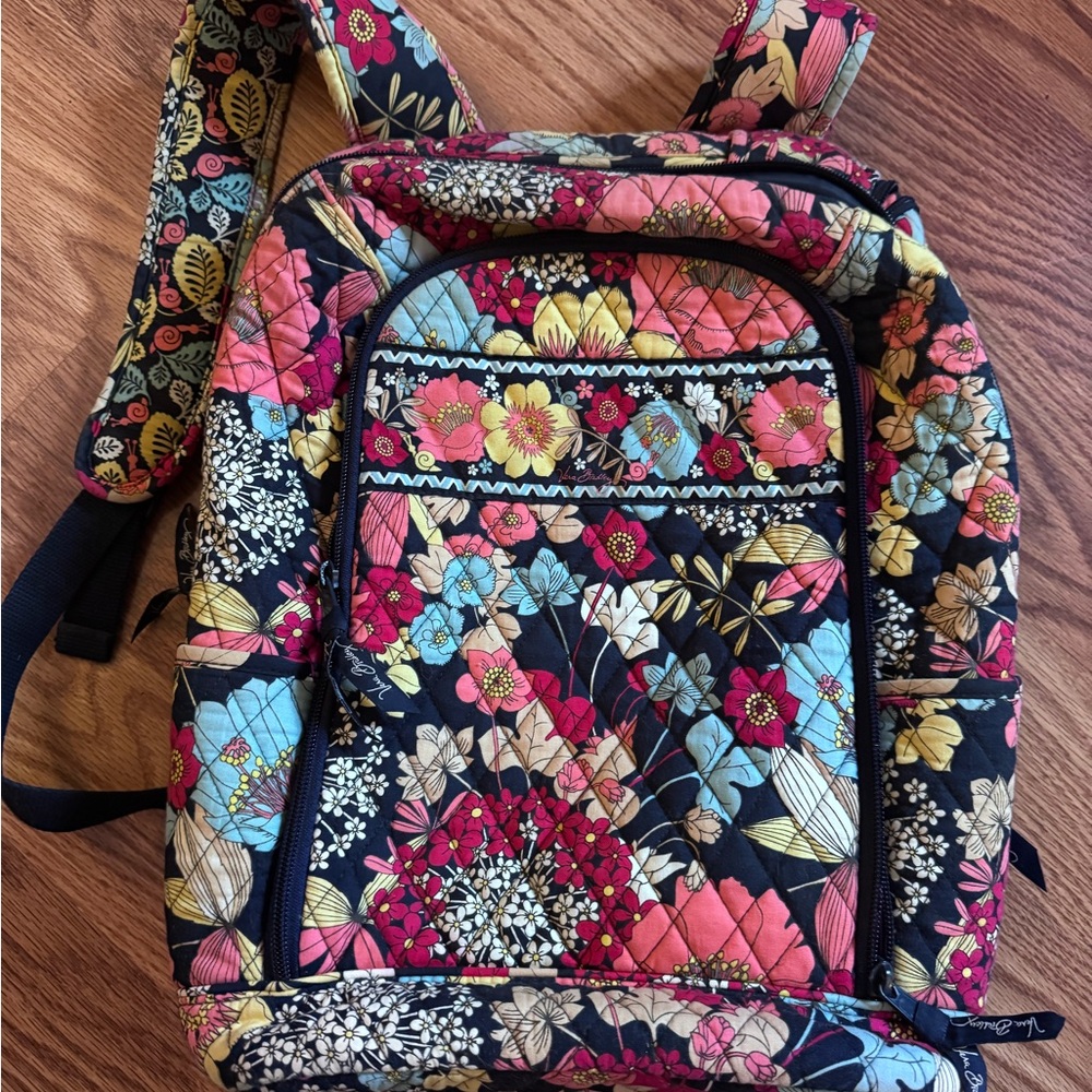 Floral Quilted Backpack